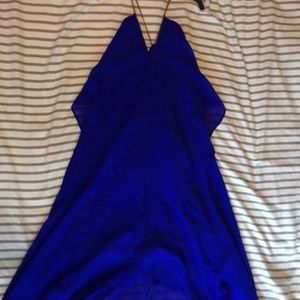Royal blue dress by Charlotte Russe